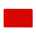 .030" CR80 RED PLASTIC CARDS - 500 PER PACKAGE, SHRINK WRAPPED IN 100'S (0966-0127)