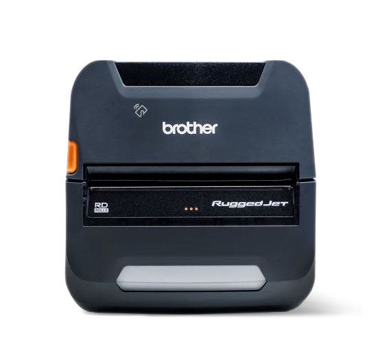 BROTHER RuggedJet RJ4230B: Mobile 4" DT Printer w/USB, Bluetooth/MFi, NFC Pairing - Includes: 2 Year Premier Warranty, Belt Clip & ZPL/CPCL (No Battery)