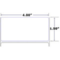 XL PRINT TT LABELS 4.00 X 1.50 1790/ROLL 12 ROLLS/CASE 5" OD/1" CORE, PERF