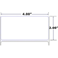 XL PRINT TT LABELS 4.00 X 2.00 2800/ROLL  6 ROLLS/CASE 8" OD/3" CORE, PERF