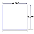 XL PRINT TT LABELS 4.00 X 4.00 1450/ROLL  6 ROLLS/CASE 8" OD/3" CORE, PERF