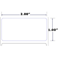 ASI-ULTRAGLOSSW 4000P+ TT LABELS 2.00 X 1.00 5000/ROLL, 7.5" OD, 3" CORE, PERF - SINGLE ROLL