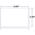 XL PRINT TT LABELS 3.00 X 2.00 2824/ROLL  8 ROLLS/CASE 8" OD/3" CORE, PERF