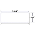 XL PRINT TT LABELS 3.00 X 1.00 5334/ROLL  8 ROLLS/CASE 8" OD/3" CORE, PERF