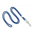 LANYARD, ROYAL BLUE, ROUND, NPS HOOK 100/PKG (0832-0477)