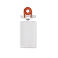 BADGE HOLDER, FROSTED, VERTICAL KEY LOCK, 100/PKG (0832-0305)