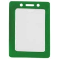 BADGE HOLDER, VERTICAL GREEN, DATA/CREDIT CARD, 100/PKG (0832-0146)