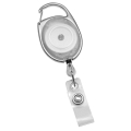 BADGE REEL , TRANSLUCENT CLEAR, 30" CORD, 100/PKG (0832-0435)