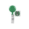 BADGE REEL, GREEN, 1-1/3" PLASTIC, 100/PKG (0832-0425)