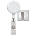 BADGE REEL, WHITE, SLIDE BELT CLIP/100 PKG (0832-0482)