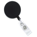 BADGE REEL, BLACK /CHROME HEAVY DUTY, 100/PKG (0832-0124)