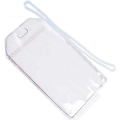 LUGGAGE TAG, CLEAR, 5MIL, W/SLOT, 500/PKG (0832-0375)