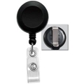 BADGE REEL, BLACK, PLASTIC, 1.25", 100/PKG (0832-0453)