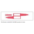 ZEBRA LASERBAND2 ADULT WRISTBAND RED - 4.25" x 11" PRINT AREA 2.75" X 0.875" FOR LASER PRINTER